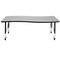 Flash Furniture Rectangle 26 W, 60 L, 25 H, Chrome, Laminate, Particleboard, Steel, Grey XU-A3060-CON-GY-T-P-CAS-GG - alternate 6